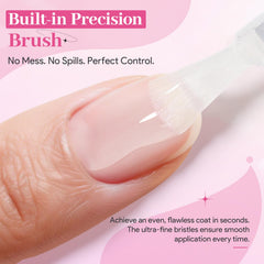 QIEK clear gel texture closeup demonstrating smooth residue-free finish