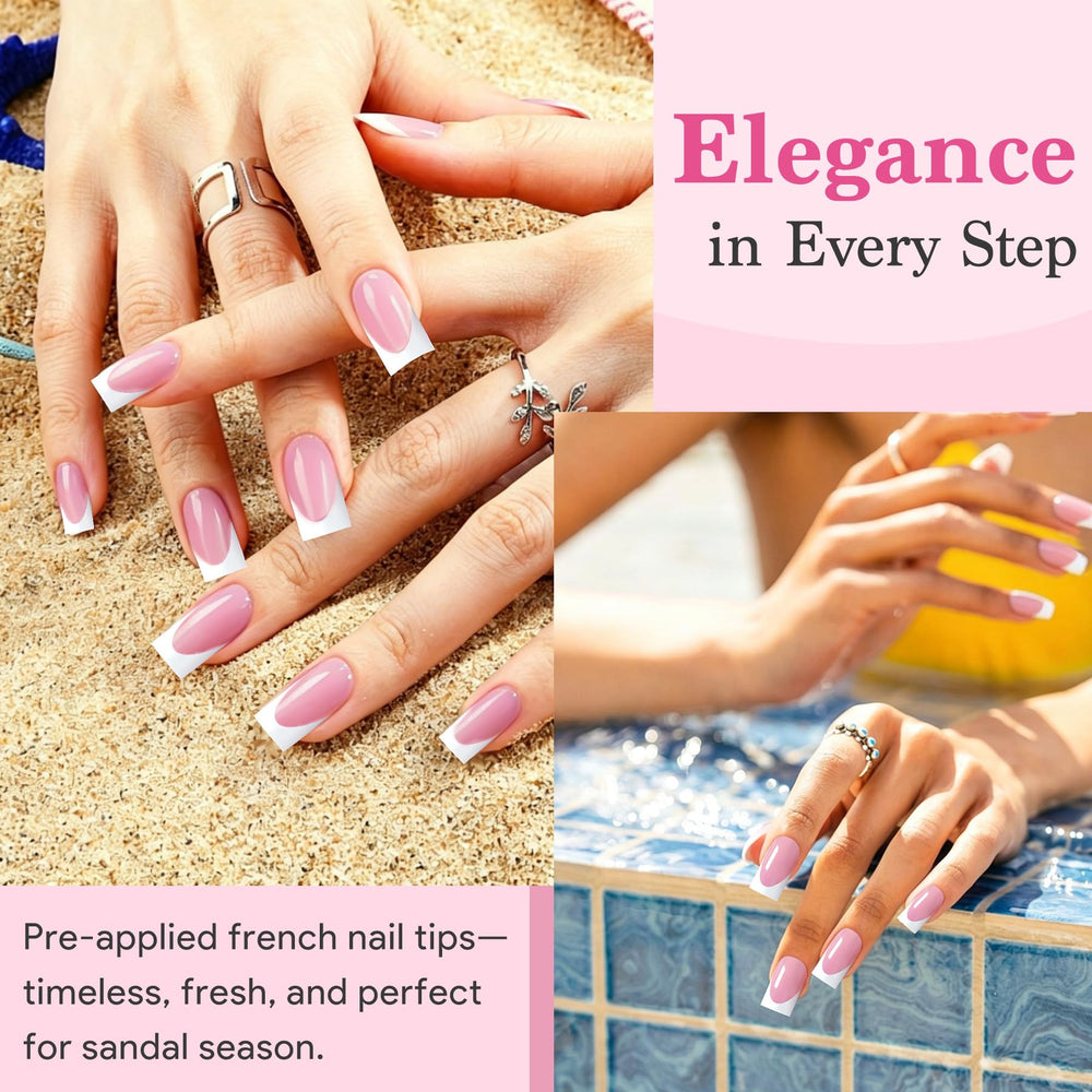 QIEK customized nails with rhinestones illustrating creative decoration options