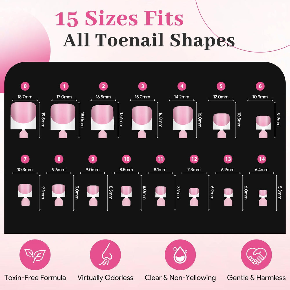 QIEK numbered tabs and 15 sizes displayed for easy size matching