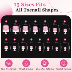 QIEK numbered tabs and 15 sizes displayed for easy size matching