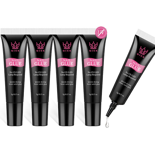 QIEK front packaging showing five compact tubes for travel-ready strong hold
