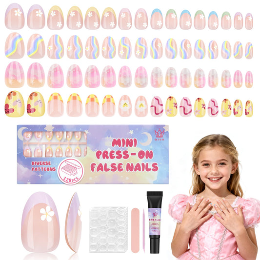 QIEK front packaging showing four nail sets and accessories for easy gifting