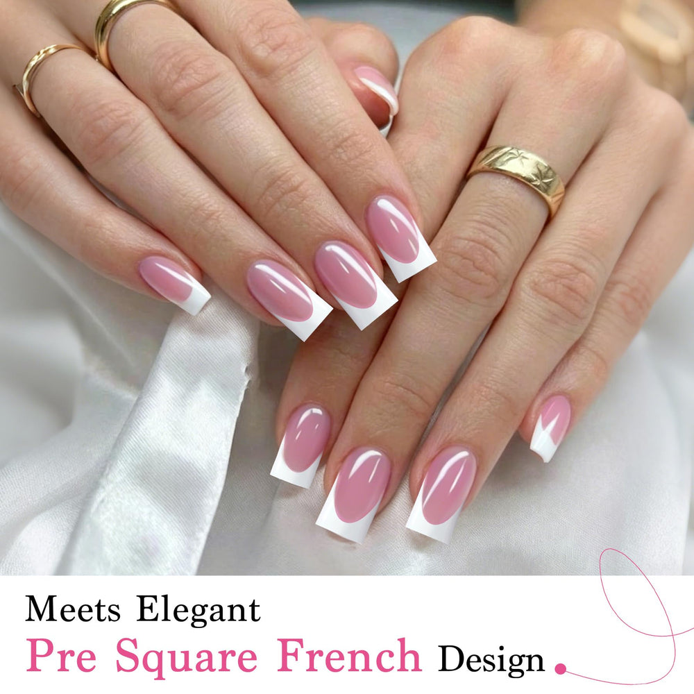 QIEK nails applied on hands in lifestyle setting showing salon-quality look at home