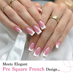 QIEK nails applied on hands in lifestyle setting showing salon-quality look at home