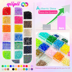 qiipii 2mm size comparison next to ruler to show scale for nails and small crafts