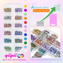 qiipii close-up of 2mm facets highlighting sparkle and reflective brilliance