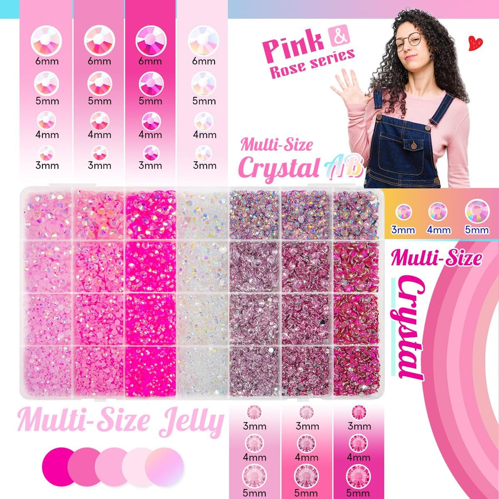 qiipii close-up of jelly and crystal color grids showing texture and shine