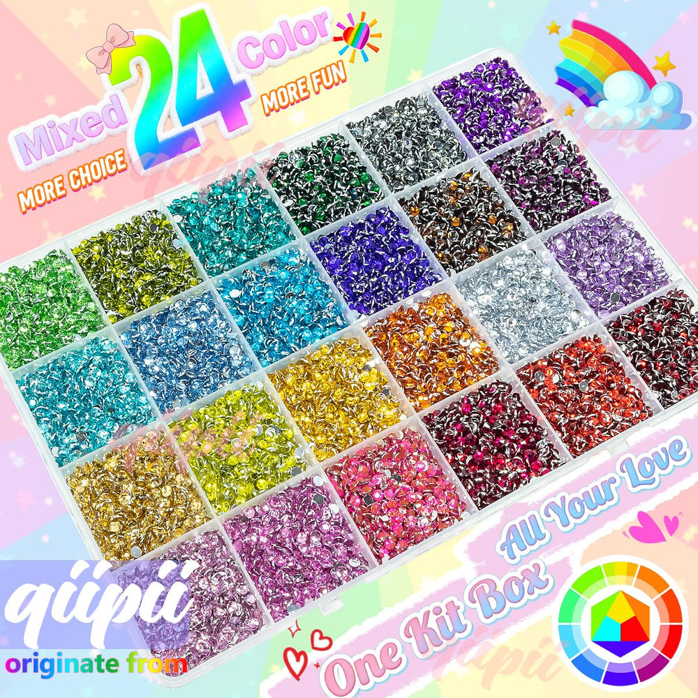 qiipii close-up of separated color grids highlighting vibrant hues for precise designs