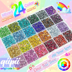 qiipii close-up of separated color grids highlighting vibrant hues for precise designs