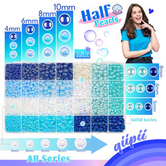 qiipii 28-grid compartments displaying sorted pearls for quick selection benefit