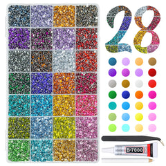 qiipii front box open showing 28 colors and easy selection benefit