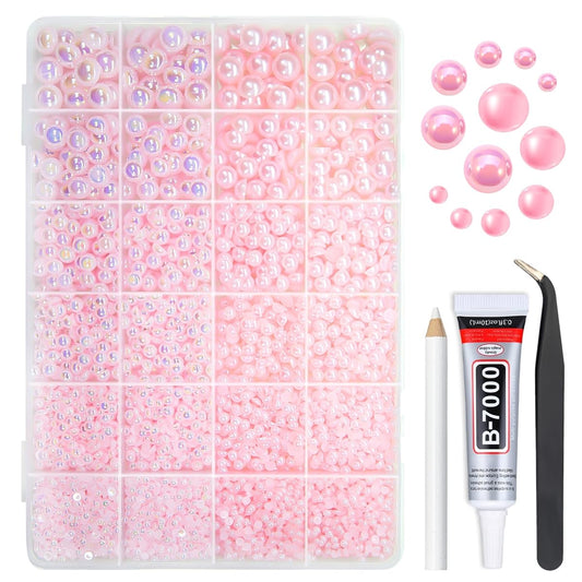 qiipii front packaging showing light pink pearls and kit convenience
