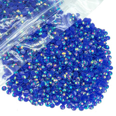 qiipii front packaging showing 8000 royal blue AB rhinestones and bulk value