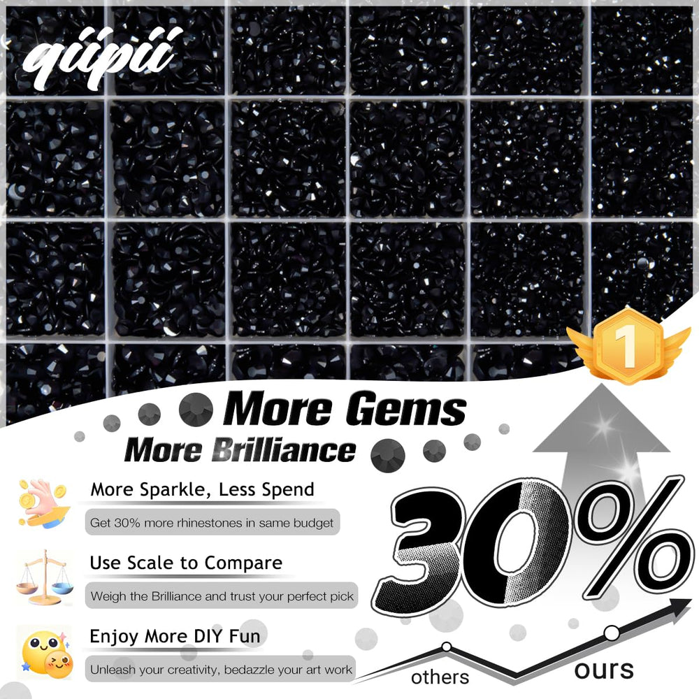 qiipii organized grid with five sizes visible, helpful for quick selection and projects
