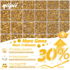 qiipii multi‑grid box with separated sizes for quick selection and organized crafting