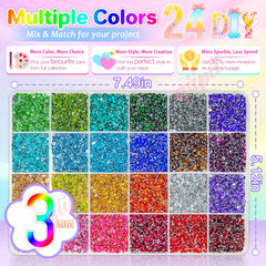 qiipii macro view of resin rhinestone facets showing bright sparkle for visual impact