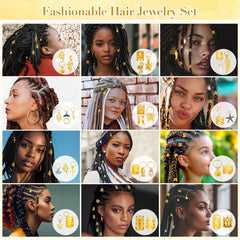 Qinzave hair charms in braids demonstrating placement and instant style upgrade benefit