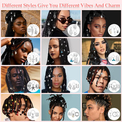 Qinzave festival hairstyle with multiple charms showing bold wearable flair
