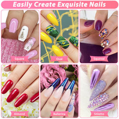 Qinzave nail glue brush applicator detail for precise, fast bonding of tips