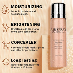 QIUFSSE before and after split face showing smoothing and brightening benefit