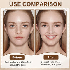 QIUFSSE concealer held in hand showing compact travel-friendly size