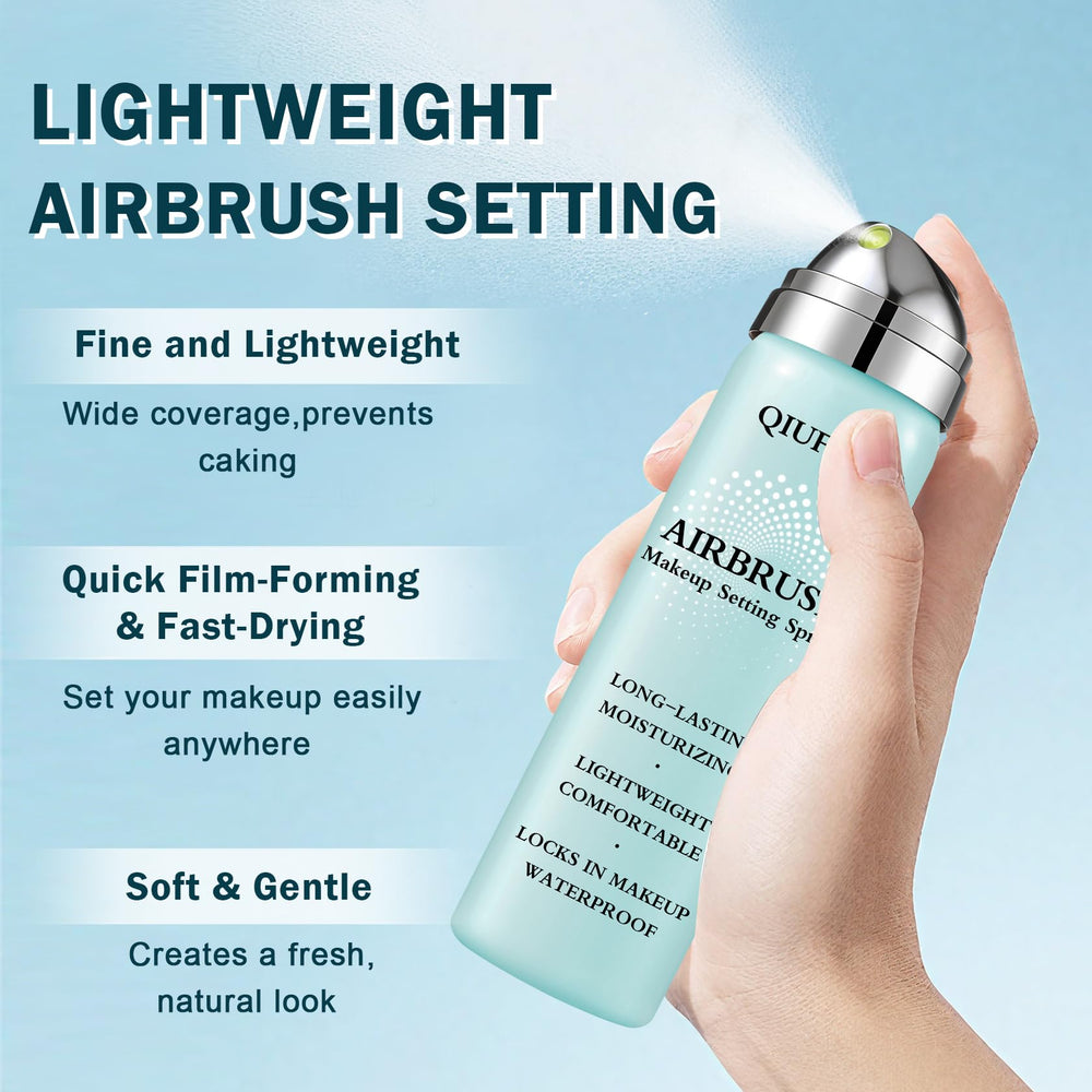 QIUFSSE mist texture detail demonstrates ultra-fine spray for seamless blending