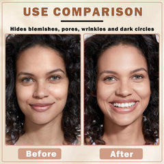QIUFSSE texture swatch on skin highlighting lightweight blendability