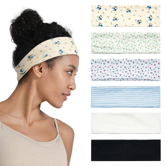 QIUTIMIY front packaging showing six mixed headbands and easy selection benefit
