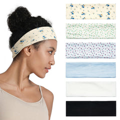 QIUTIMIY front packaging showing six mixed headbands and easy selection benefit