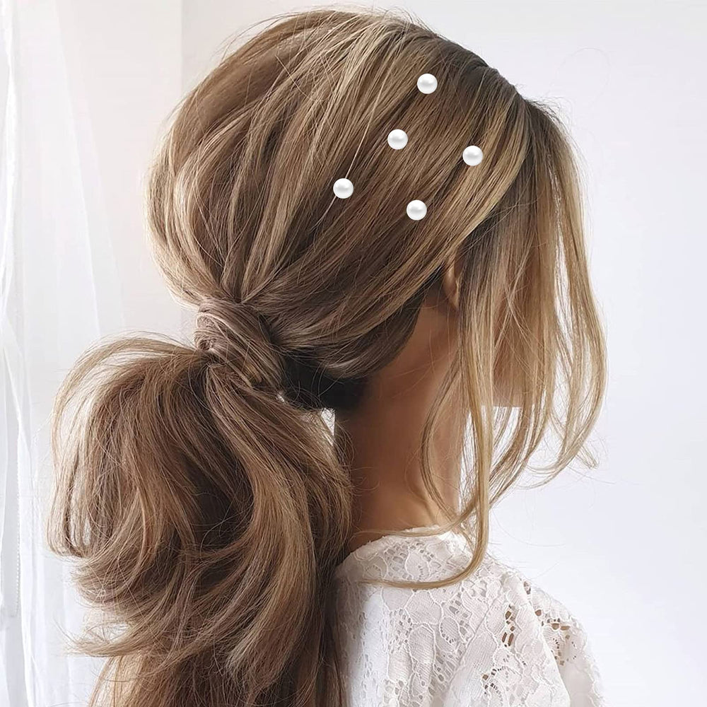 QIUTIMIY pins used in a bridal updo adding decorative hold and shine