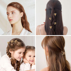 QIUTIMIY gold clips styled with outfit highlighting subtle decorative accent