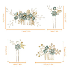 QIUTIMIY combs and U-pins on hand showing size and versatile use
