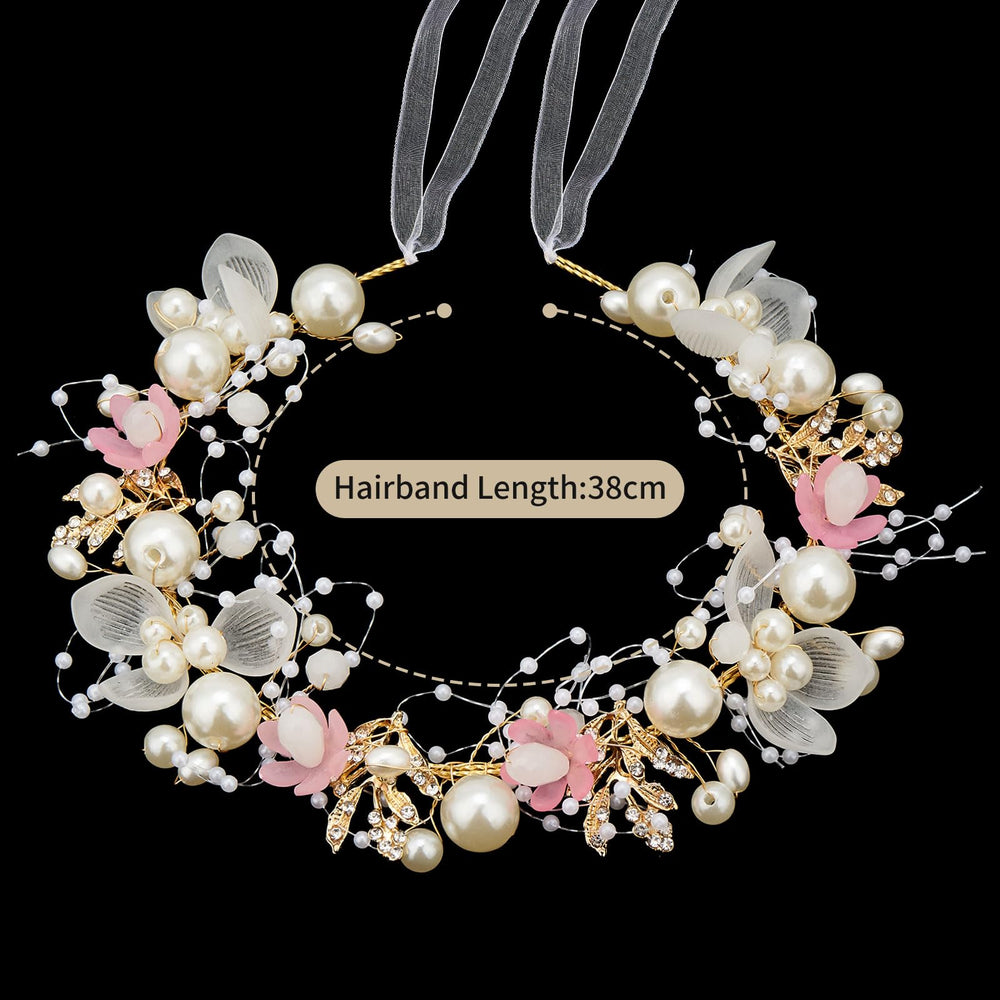 QIUTIMIY headpiece worn by flower girl outdoors creating photogenic, natural ceremony beauty