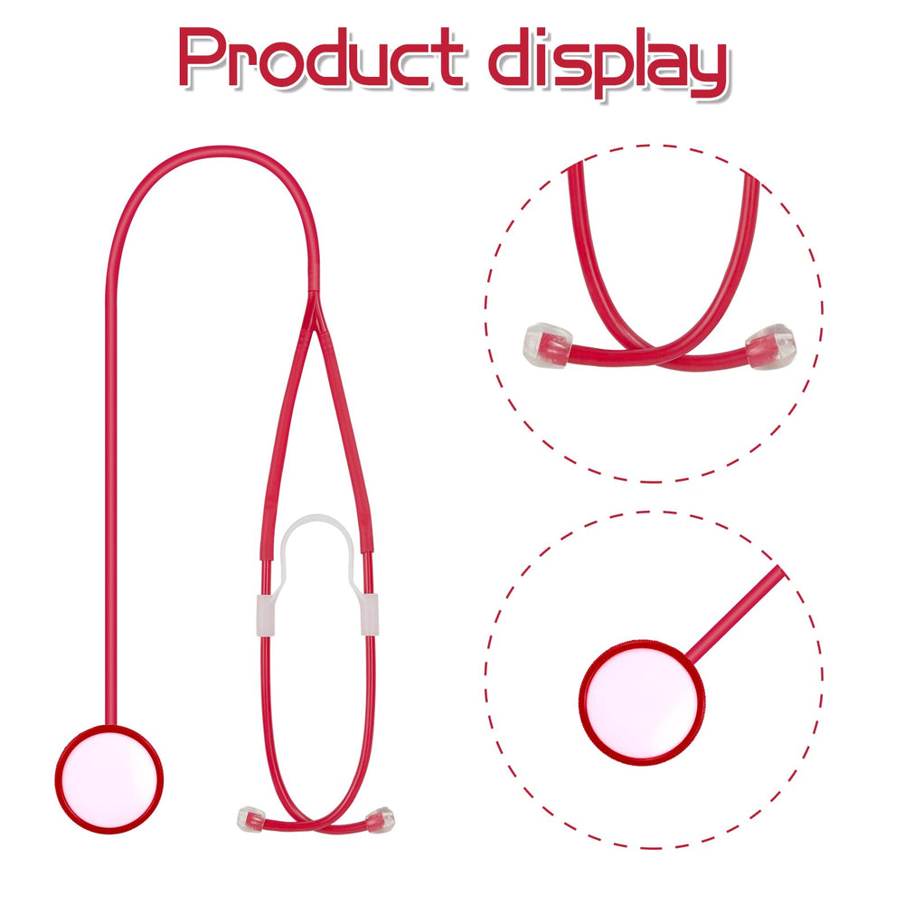 QLINLEAF red glasses on white surface showing lightweight playful accessory benefit