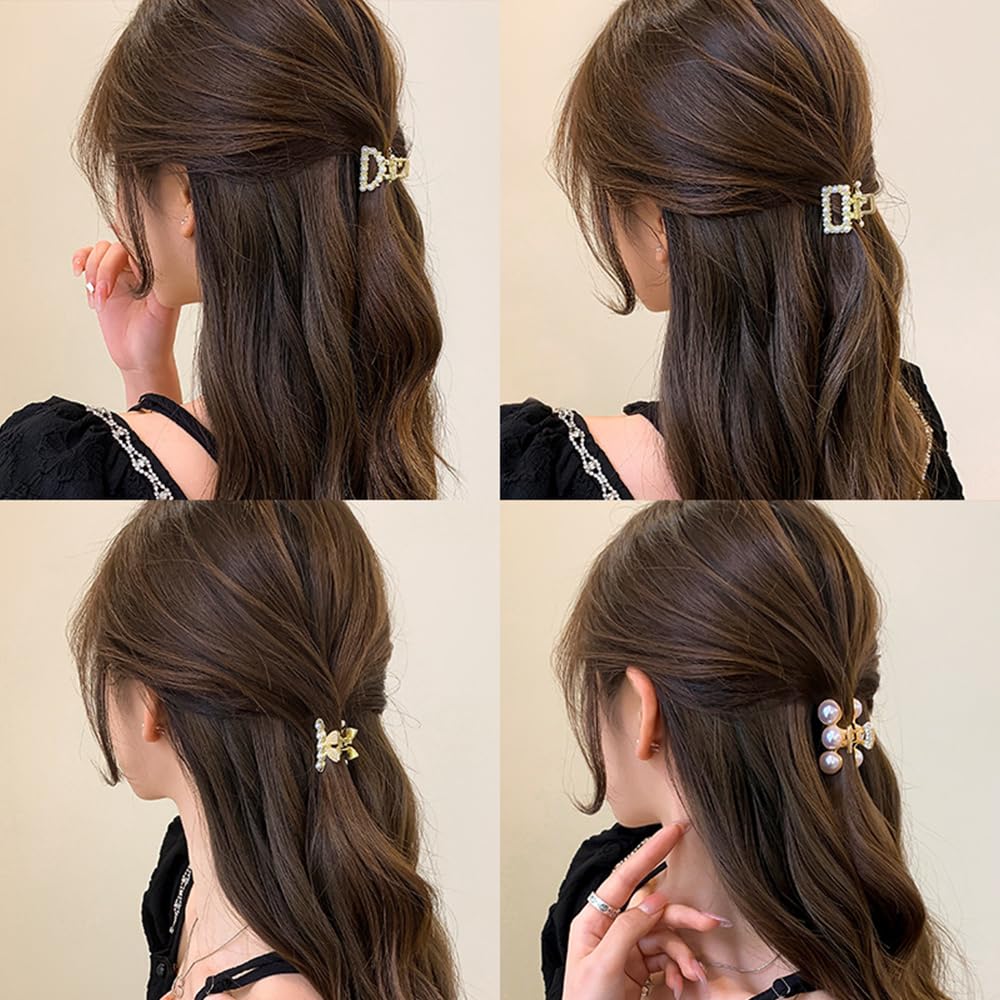 Qojai clip securing half-up hairstyle demonstrating secure, decorative hold