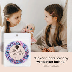 Qooocy on child ponytail demonstrating secure, kid-friendly styling