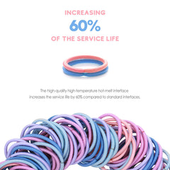 Qooocy ties in hand showing scale and easy-grip convenience