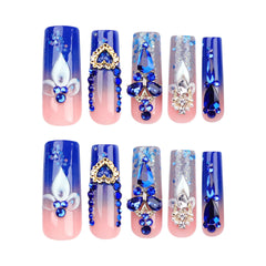 QQPPOLIU nails on hand showing true size and wearable scale