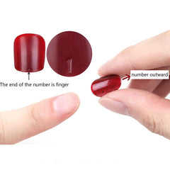 QQPPOLIU laid out nails showing size range for accurate fit selection