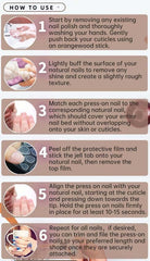 QQPPOLIU arranged 24 nails showing size selection to ensure proper fit on each finger