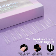 Quaferen glam event nails styled to highlight dramatic length and shine