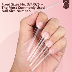 Quaferen close-up of single tip flat profile, improved fit and easier adhesion