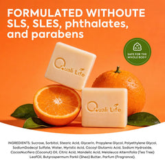 QualiLife bar beside gym bag illustrating portable deodorizing care