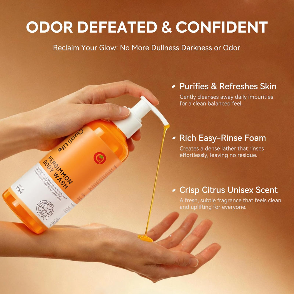 QualiLife pump close-up highlighting easy dispensing and concentrated formula