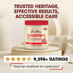 Queen Helene applied as hair mask in shower showing deep conditioning benefit
