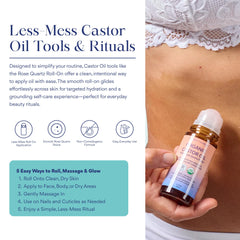 QUEEN OF THE THRONES preparing castor oil pack for clean, low-mess routine