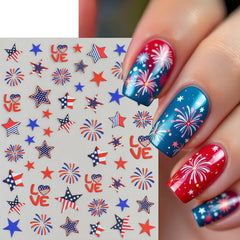 Quezadyl close-up of flag and star decals showing precise printed detail