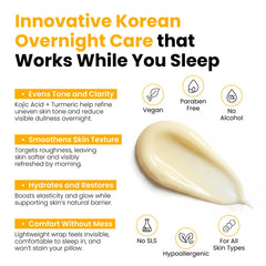 QUIA Beauty wrapped face overnight demo showing comfortable wear