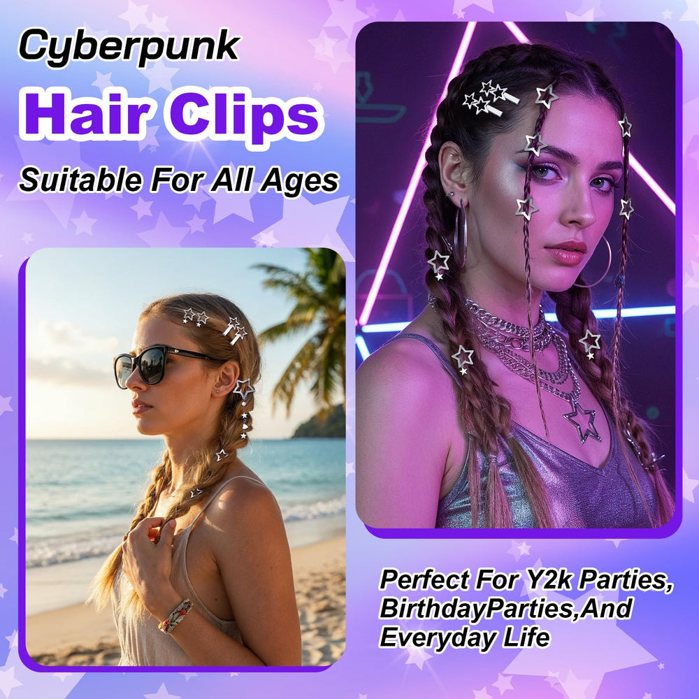 Quilax lifestyle festival hairstyle using clips for playful photo-ready look