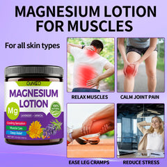 QUNGCO magnesium lotion massaged into foot for soothing overnight care